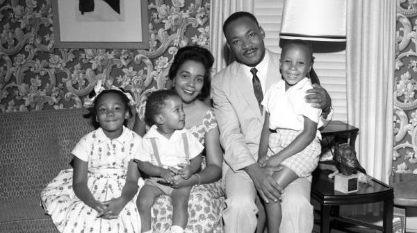 Martin Luther King Jr. and family